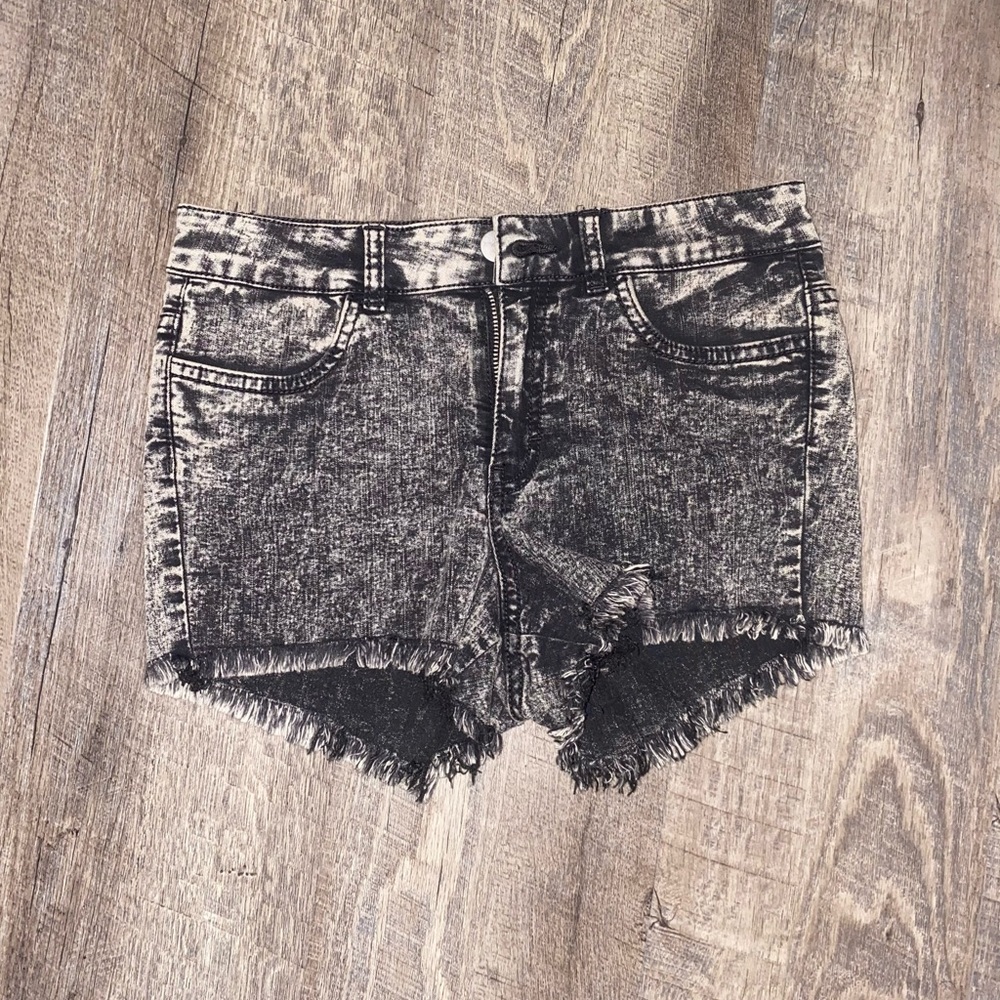 Black ash colored shorts